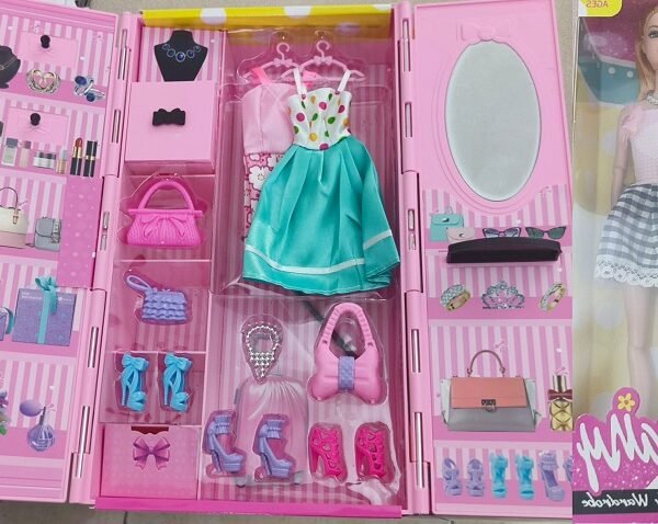 JUGUETE Armario Closet Vestidos Muñeca Set Juguete Fashion