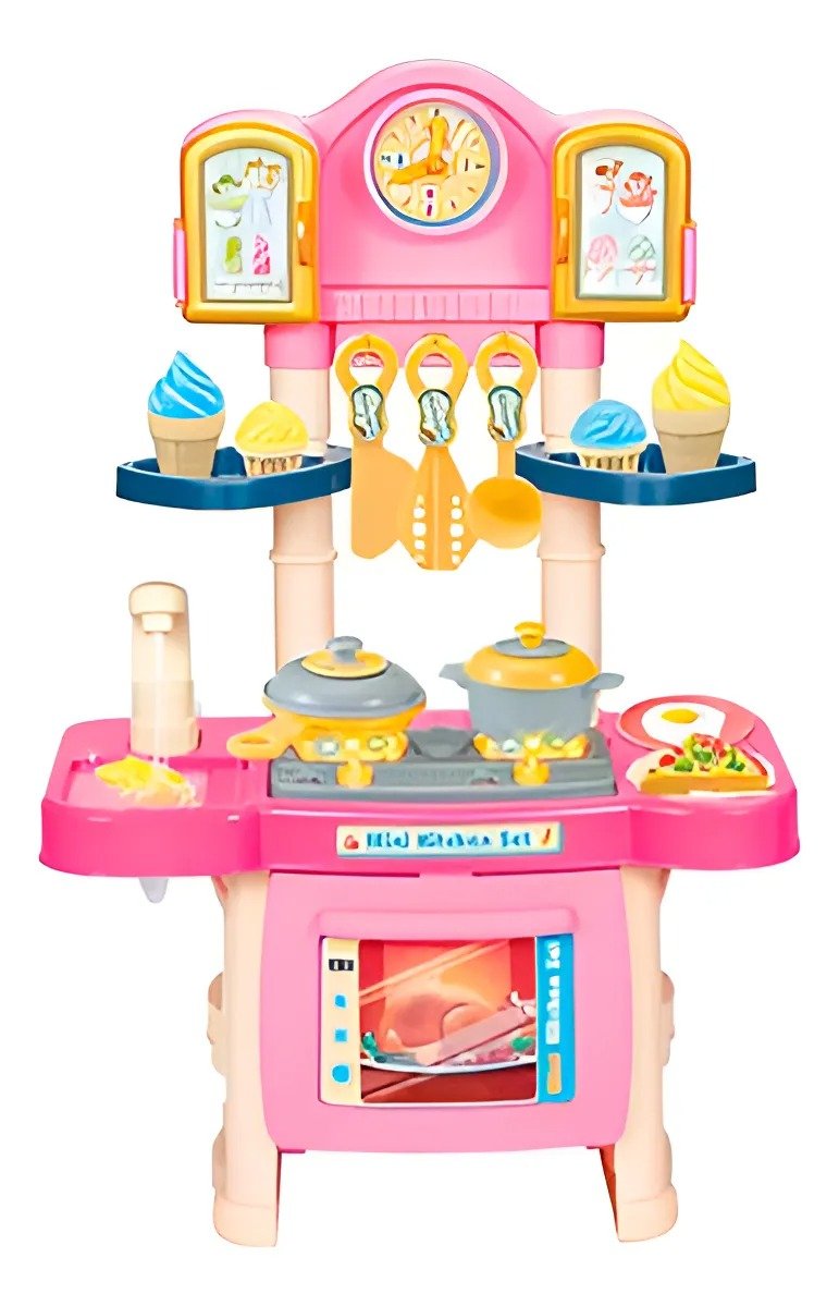 JUGUETE Cocina Niñas Juguete Niña Luz Sonido Con Utencilios +bateria - Imagen 4