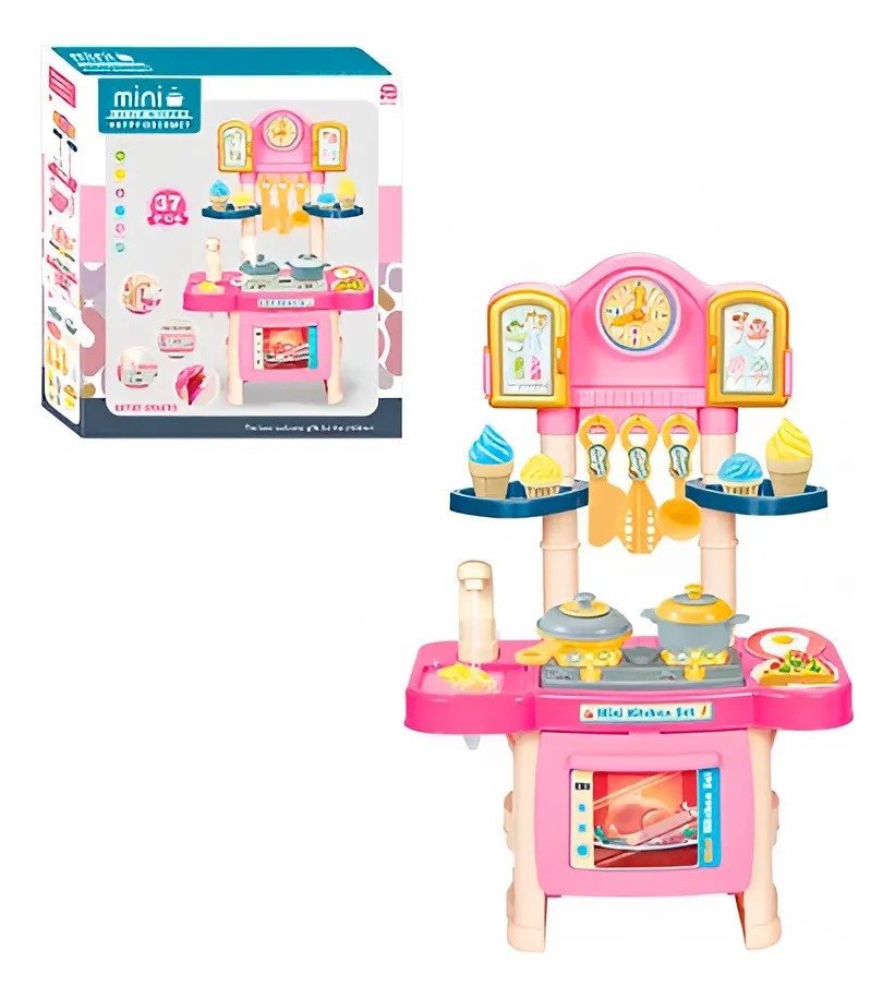 JUGUETE Cocina Niñas Juguete Niña Luz Sonido Con Utencilios +bateria - Imagen 3