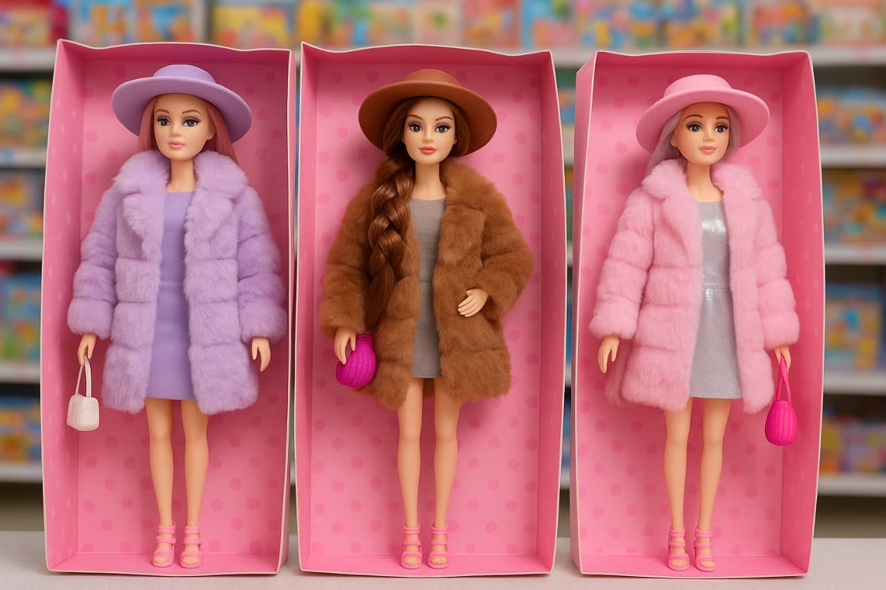 JUGUETE muñeca Abrigo, Sombrero Y Calcetines