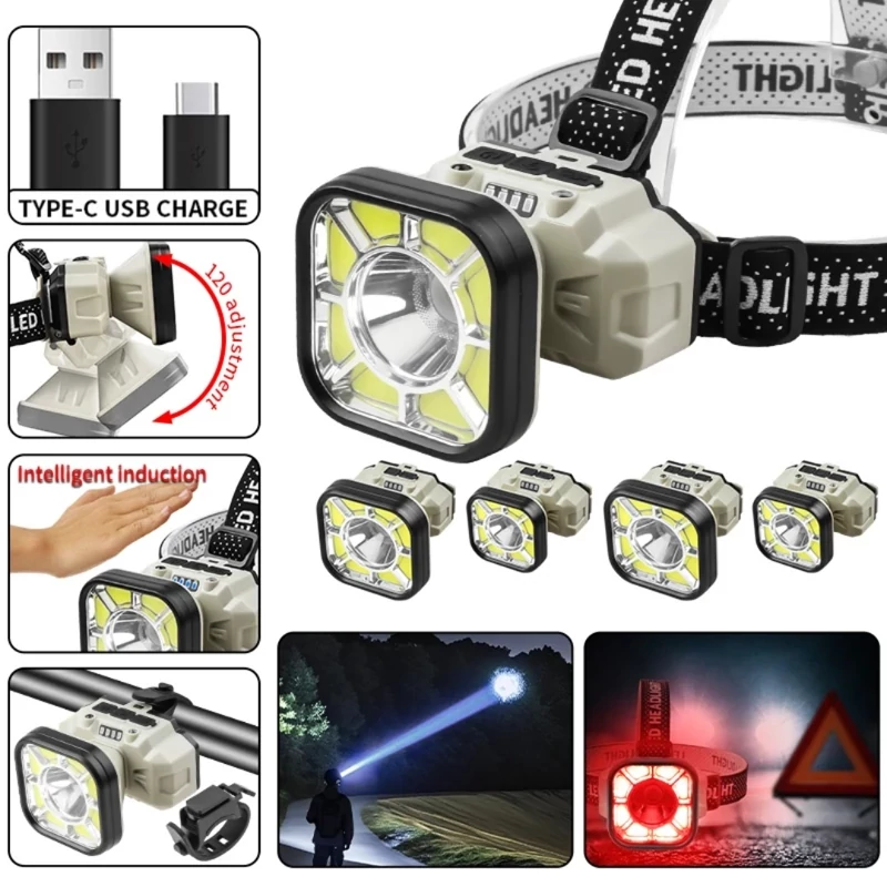 LINTERNA Minera cabeza HX826xS reflector recargable