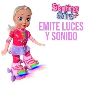 JUGUETE Muñeca Que Patina Con Luces Y Sonido (skating Girl)