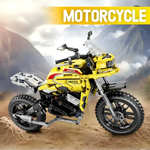 JUGUETE MOTO  Motorcycle Bloque Armable 454 Pcs 23x35cm No.47109