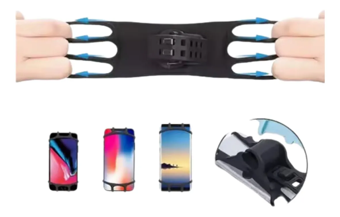 GANCHO PORTACELULAR Caucho Para Brazo, Uso En Deportes, Fitnees - Imagen 3