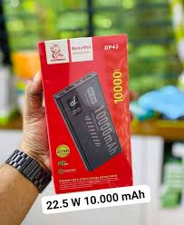 POWERBANK DP43 de 10000 mAh y 22,5 W con carga rápida, color negro