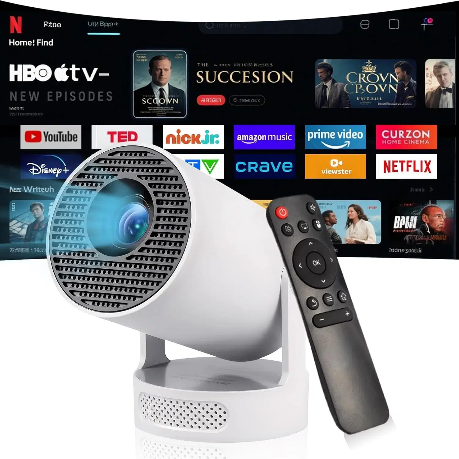 PROYECTOR Mini Projector, HY300Ultra Portable Projector with WiFi (xupermagis)