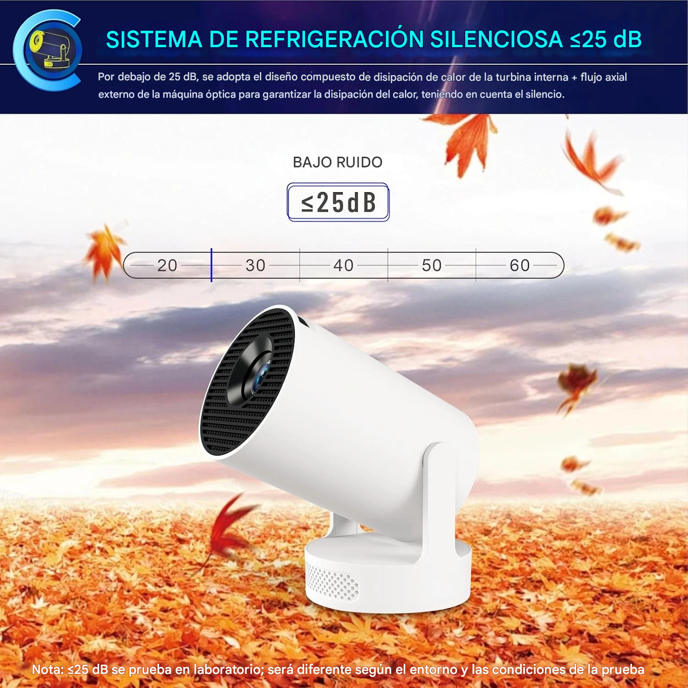 PROYECTOR Mini Projector, HY300Ultra Portable Projector with WiFi (xupermagis) - Imagen 6