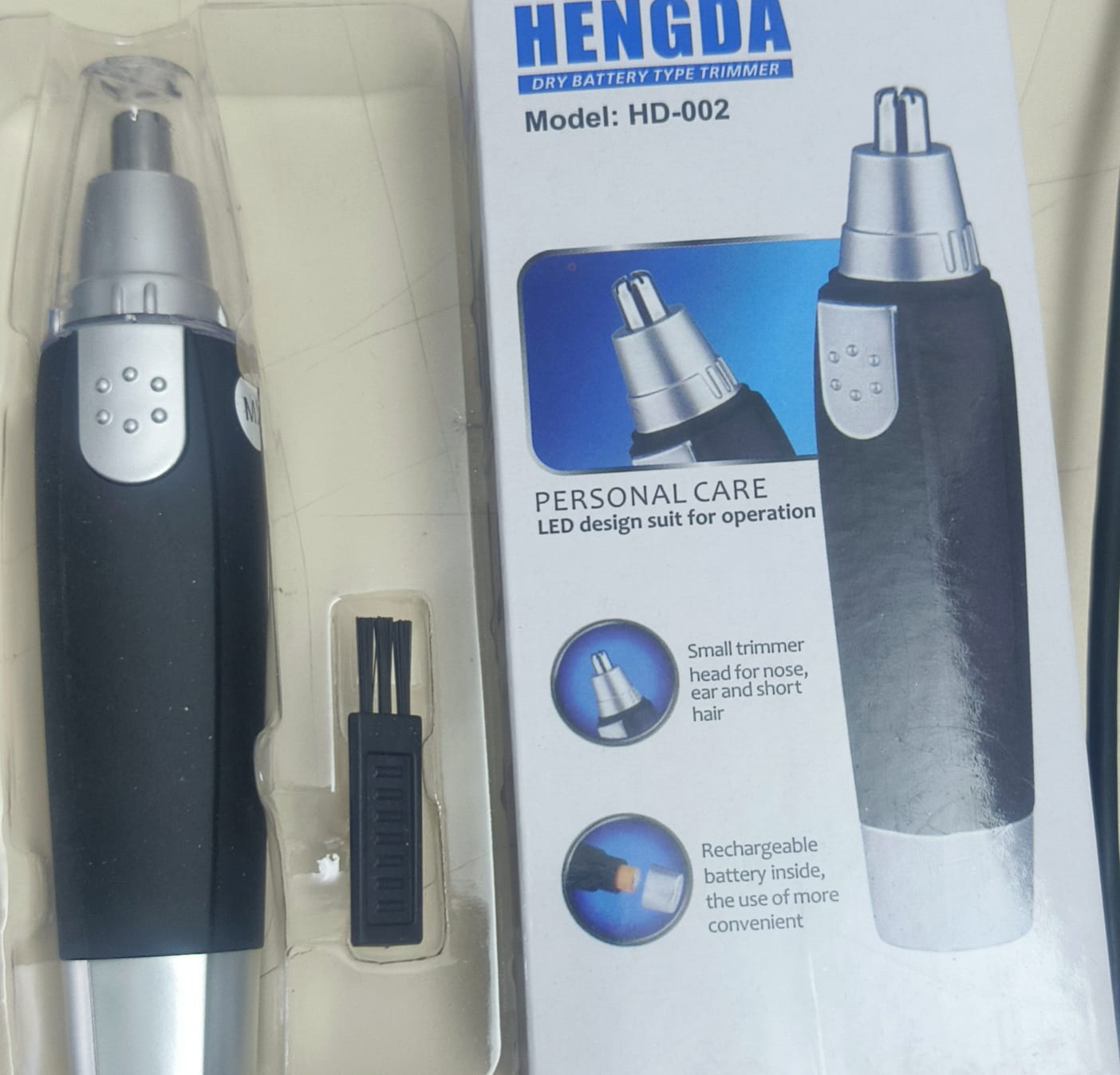 MAQUINA depiladora nasal- nose hair trimmer hd-002 hengda - Imagen 2