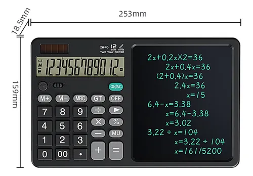 CALCULATOR solar ds-837x Calculadora, tableta LCD