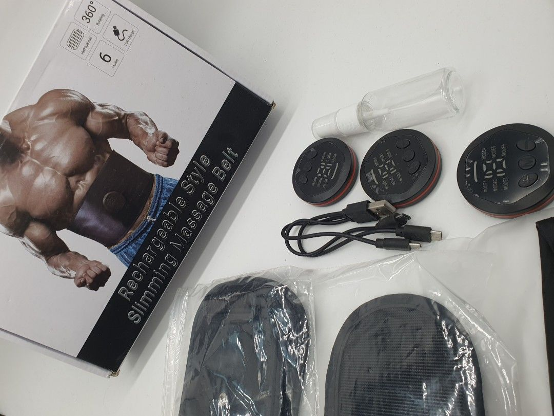 GIMNASIA abdominal estimulador rechargeable style slimming massage belt - Imagen 2