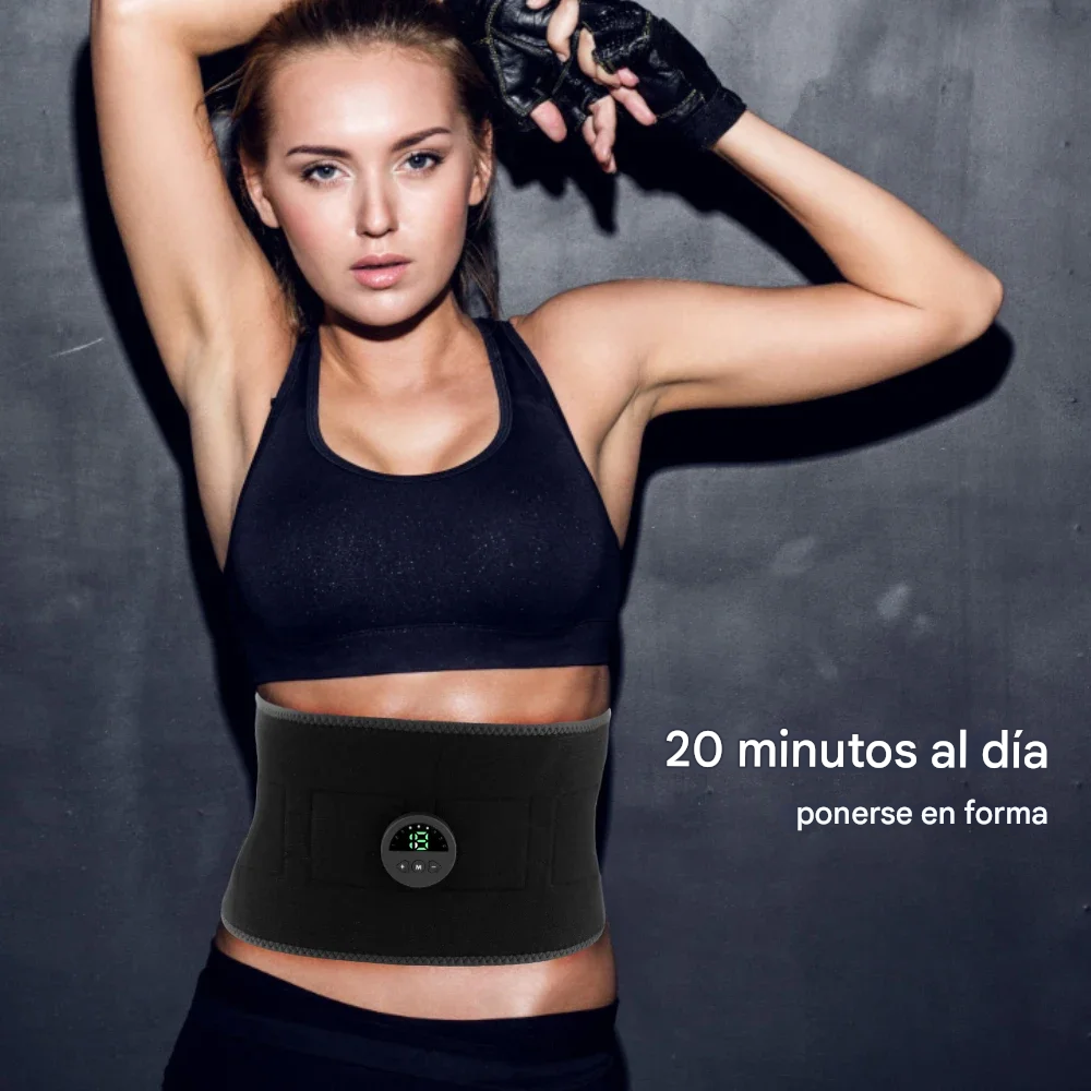 GIMNASIA abdominal estimulador rechargeable style slimming massage belt - Imagen 7