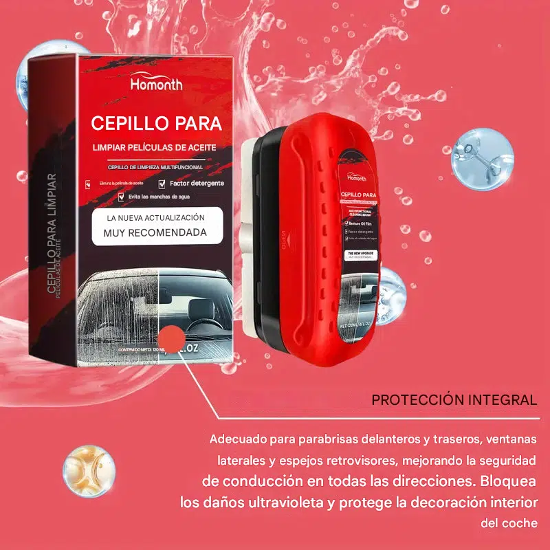 CEPILLO CON ANTIEMPAÑANTE Homonth para limpieza de ventanas y espejos de vehículos 2X25 - Imagen 5