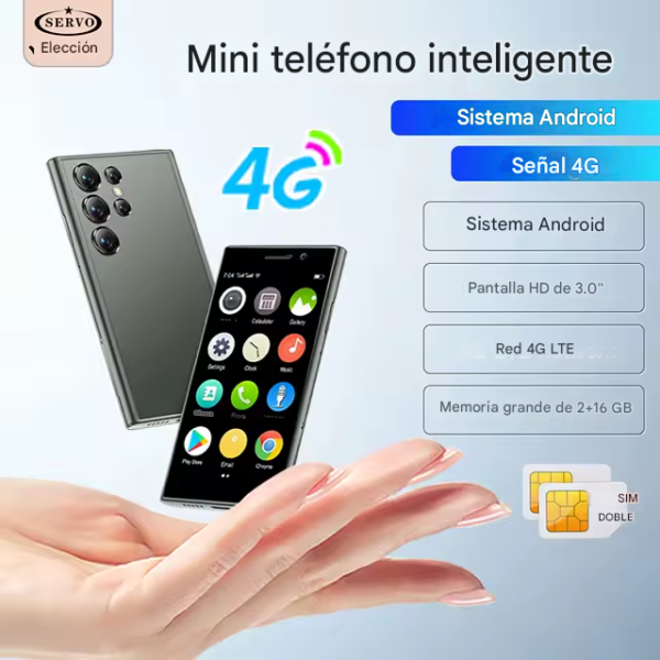 CELUALAR MIN S24 martphone 4G red 2 SIM pantalla 3,0 "