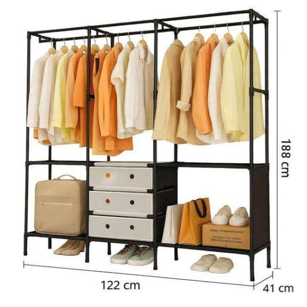 ORGANIZADOR DE ROPA Y ZAPATERO  🔥XYX-88140 (122cm x 41cm x188cm)