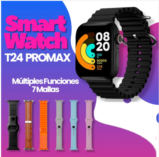 RELOJ SMARWATCH t24  7correas Champion Edition.