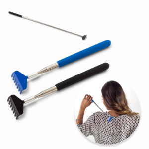 RASCADOR DE ESPALDA escualizable tipo antena metal telescopico