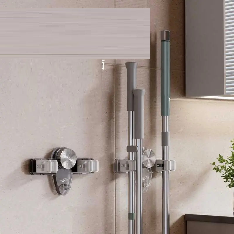 PORTA ESCOBAS MOP CLAMP SUCTION CUP