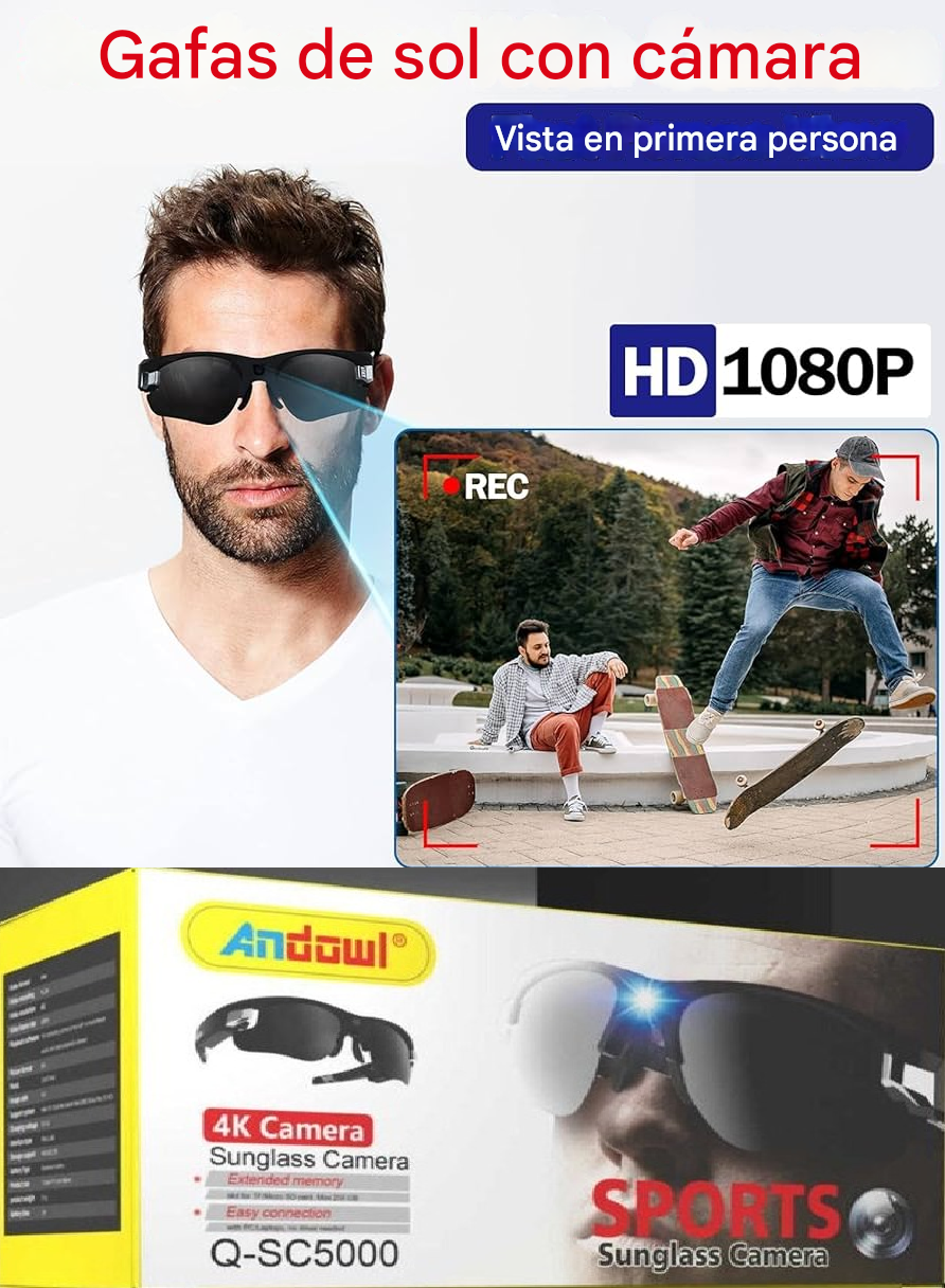 GAFAS CAMARA ACCION DEPORTAVA Andowl Q-SC5000