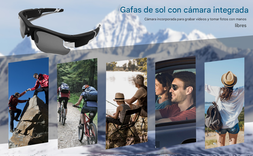 GAFAS CAMARA ACCION DEPORTAVA Andowl Q-SC5000 - Imagen 7