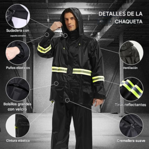 TRAJE DE LLUVIA IMPERMEABLE CON BOTAS Raint SUITE ST-215
