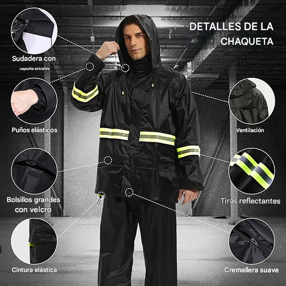 TRAJE DE LLUVIA IMPERMEABLE CON BOTAS Raint SUITE ST-215