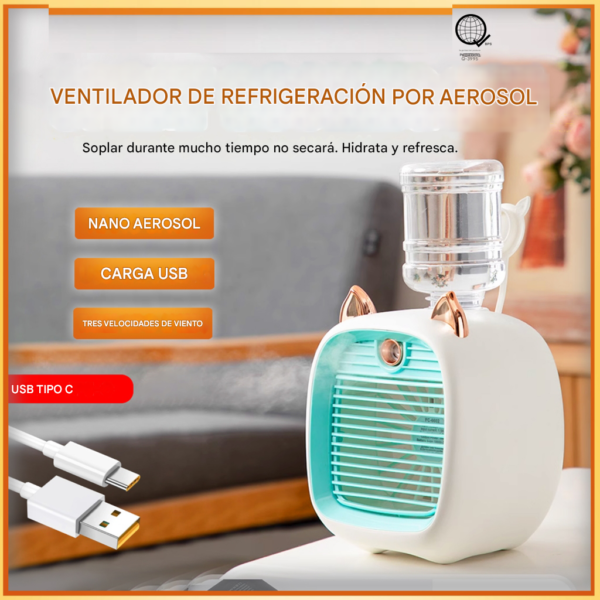 VENTILADOR HUMIFICADOR Little Fox Aire acondicionado