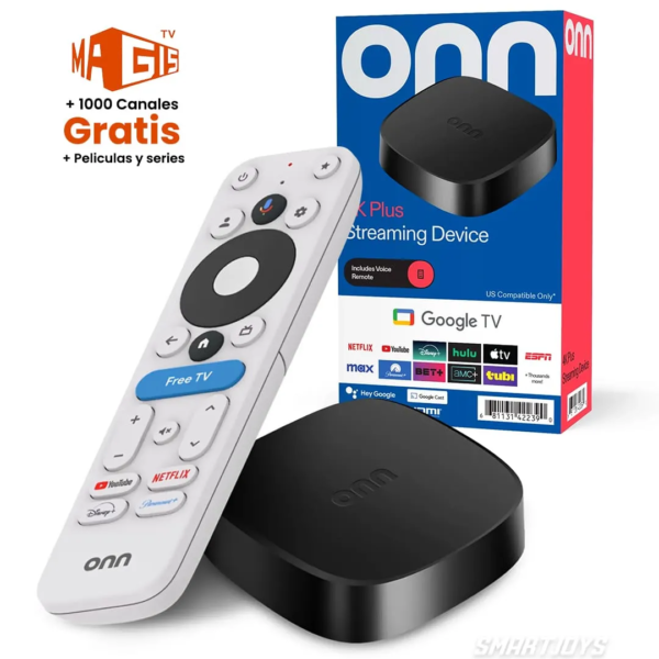 TV BOX Onn Tv 4K Plus tipoGoogleStreaming