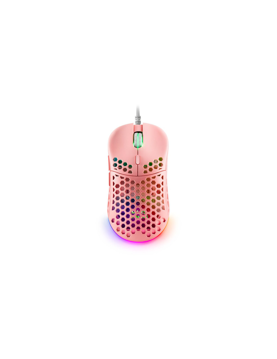 MOUSE GAMER D-110 ultraligero panal de abeja,12800 DPI, 6 botones RGB , cable sin arrastre - Imagen 12
