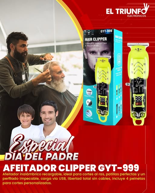 MAQUINA PATILLERA HAIR CLIPPER GYT-999 - Imagen 5