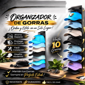 PERCHERO ORGANIZADOR para gorra 10