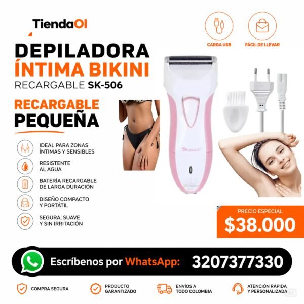 MAQUINA DEPILADORA INTIMA BIKINI SK-506