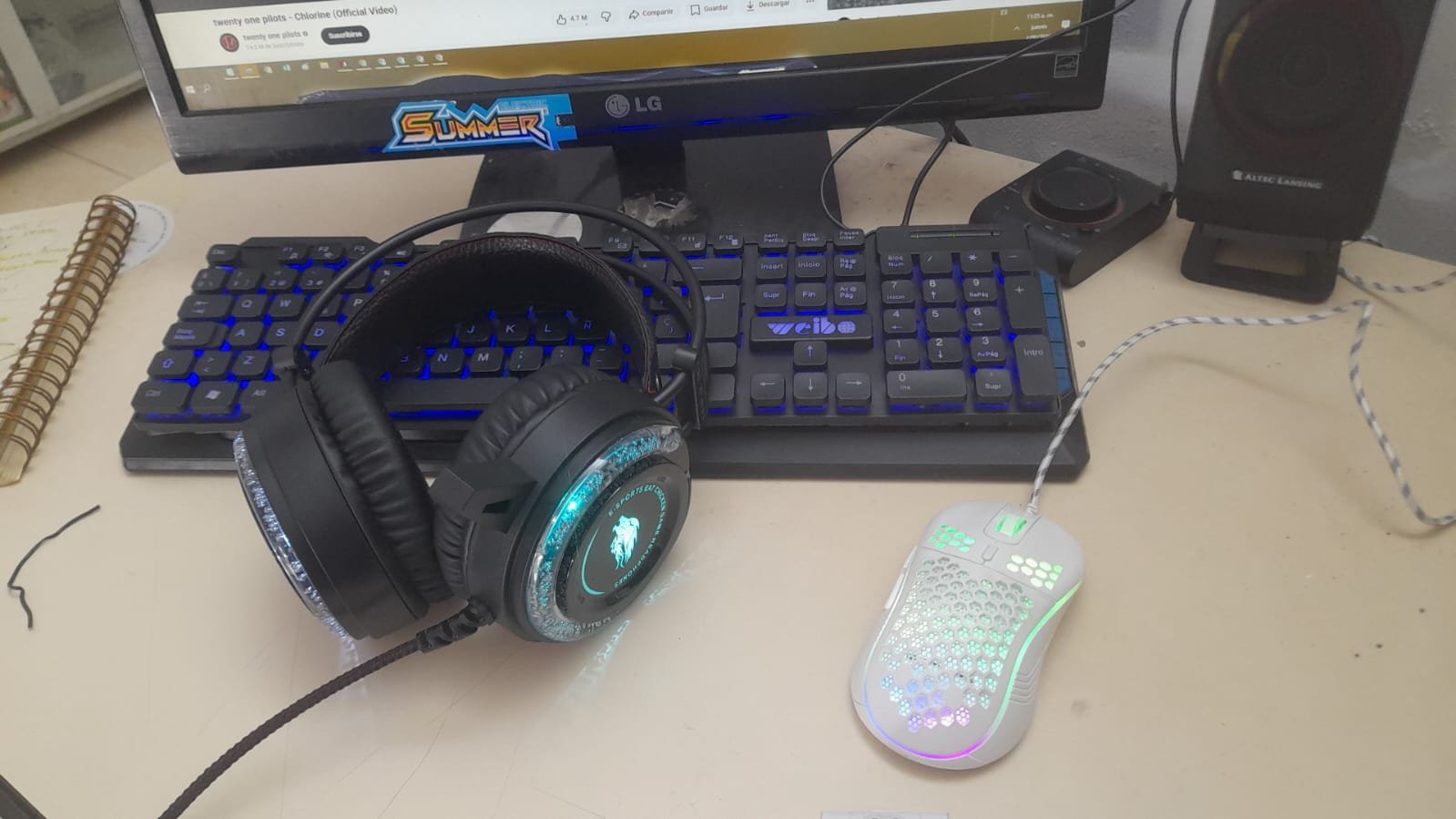 MOUSE GAMER D-110 ultraligero panal de abeja,12800 DPI, 6 botones RGB , cable sin arrastre - Imagen 14