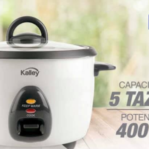 OLLA ARROCERA KALLEY K-RC1B 5 tazas  400w con vaporera y accesorios
