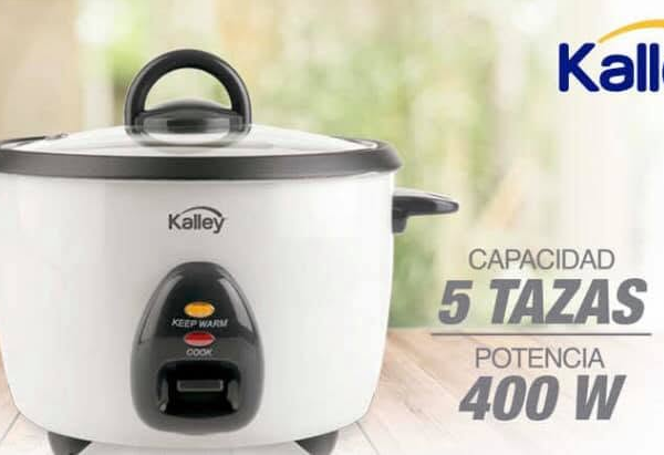 OLLA ARROCERA KALLEY K-RC1B 5 tazas  400w con vaporera y accesorios
