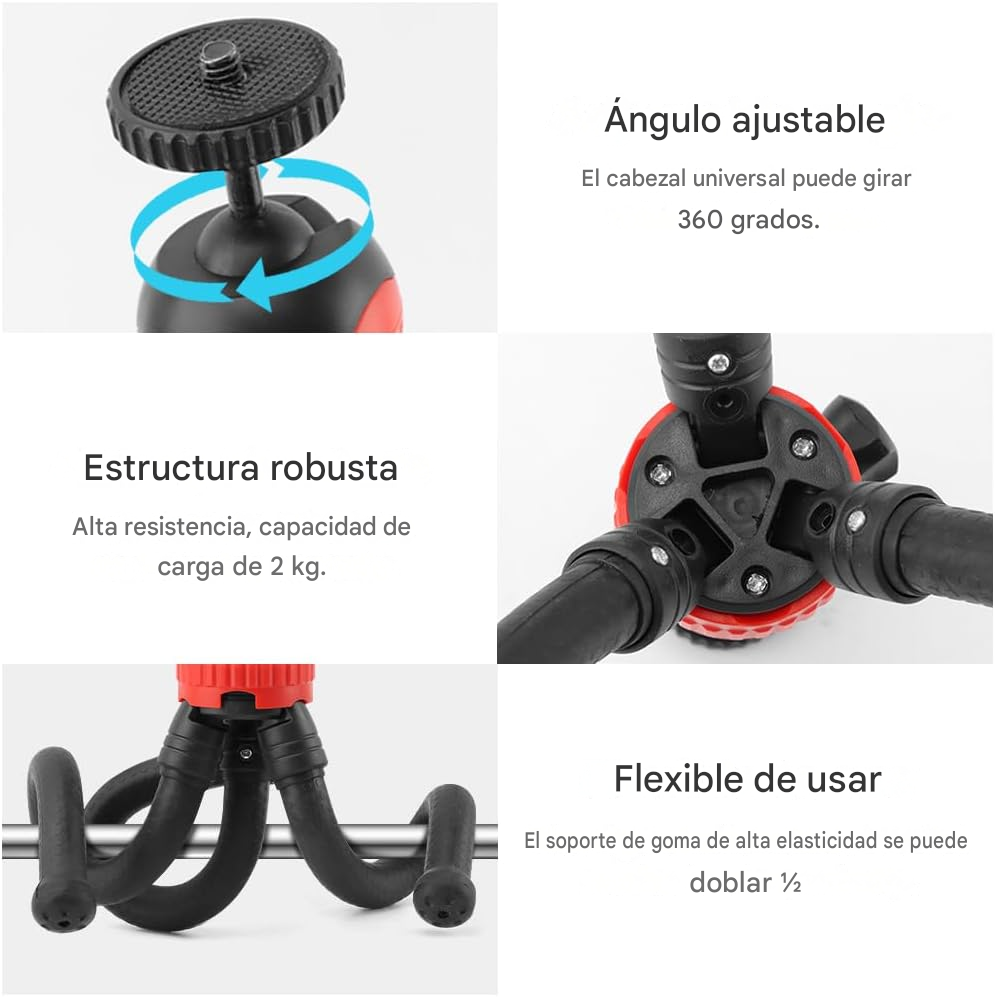 TRIPODE PARA CELULAR PULPO GRUESO FLEXIBLE - Imagen 12