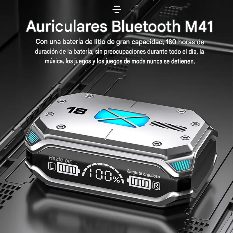 AURICULAR Bluetooth M41 De Larga Duración Y Alta Calidad