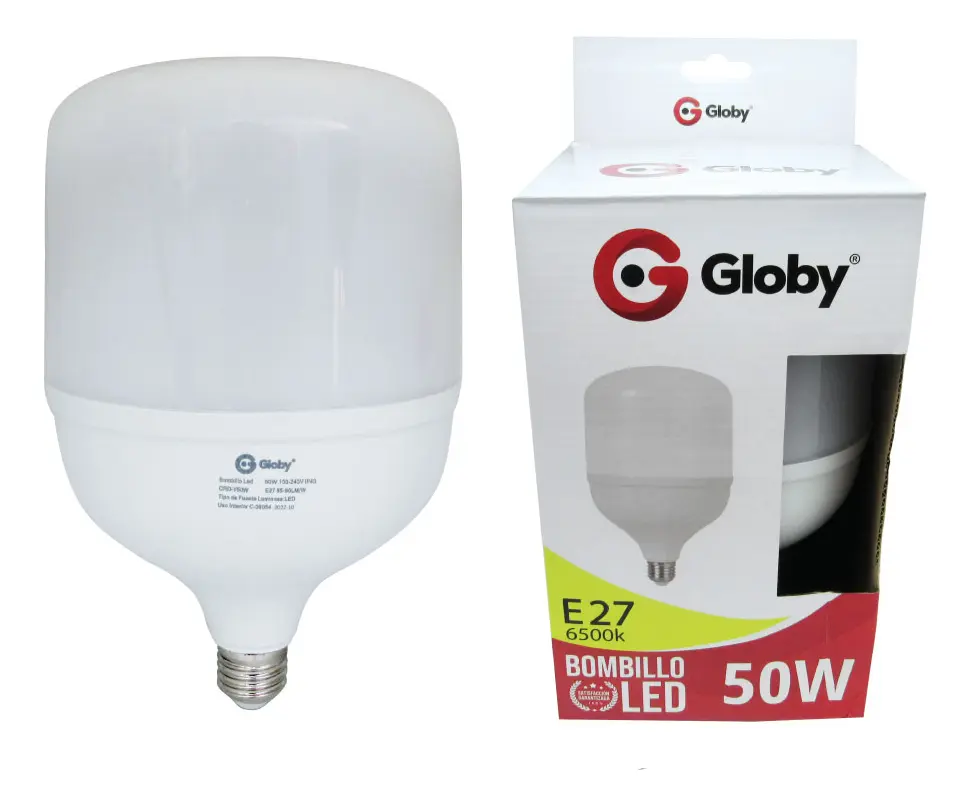 BOMBILLO AHORRADOR Gigante 50W E27 Globy - Imagen 4