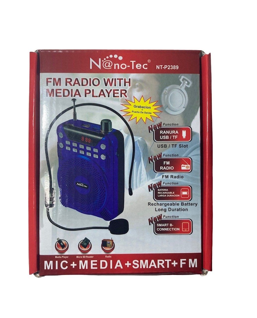 RADIO PARLANTE DIADEMA Perifoneo Nanotec-2389