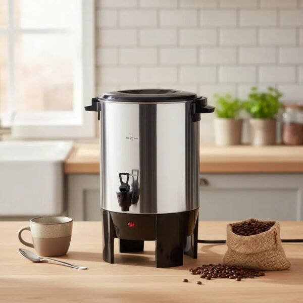 CAFETERA PERCOLADORA Eléctrica 20 Tazas Universal Royal Roja