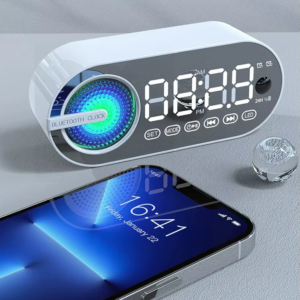 RADIO RELOJ DESPERTADOR BT FM  Band portable G30 (2X65mil)