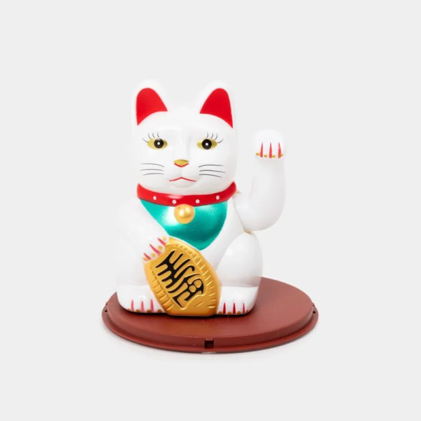 GATO DE LA FORTUNA solar mueve brazo original Figura de 12.5 cm