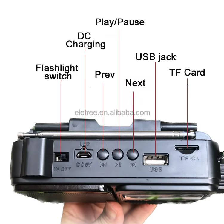 RADIO AM FM panel solar RD321bts RDD - Imagen 4