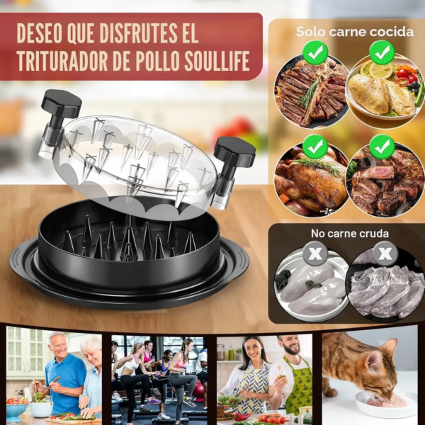 DESMECHADOR GRANDE Carnes y pollo manual meat shredder