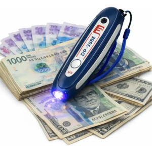 LAMPARA DETECTOR BILLETES FALSOS UV LINTERNA Y ALARMA tipo llavero mini money dp323
