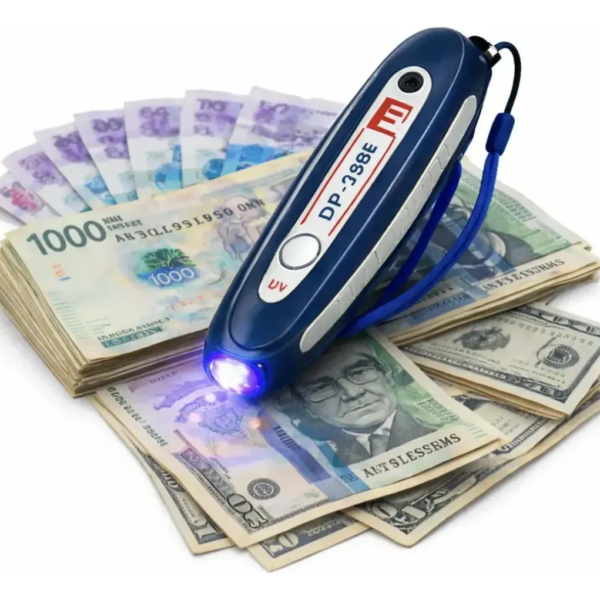 LAMPARA DETECTOR BILLETES FALSOS UV LINTERNA Y ALARMA tipo llavero mini money dp323