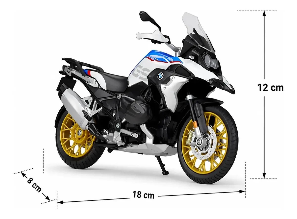 MOTOCICLETA BMW R 1250 GS Escala 1:12 Mc