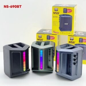 PARLANTE BLUETOOTH NSS 691BT RADIO FM LUCES COLOR