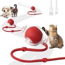 JUGUETE PELOTA MASCOTAS GATO P02 Interactiva Eléctrica para Gatos con Cuerda - Imagen 4