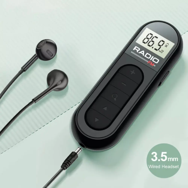 Radio mini Fm De Bolsillo Recargable De 76-108 Mhz Red 3.7v pocket
