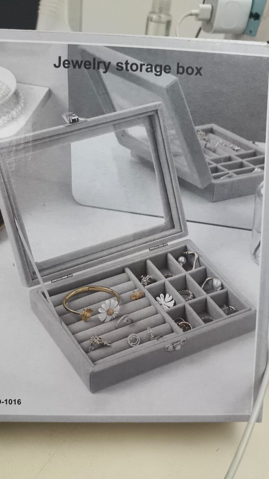 JOYERO Y Exhibición En Terciopelo LD-1016 JEWERLY STORAGE BOX - Imagen 2